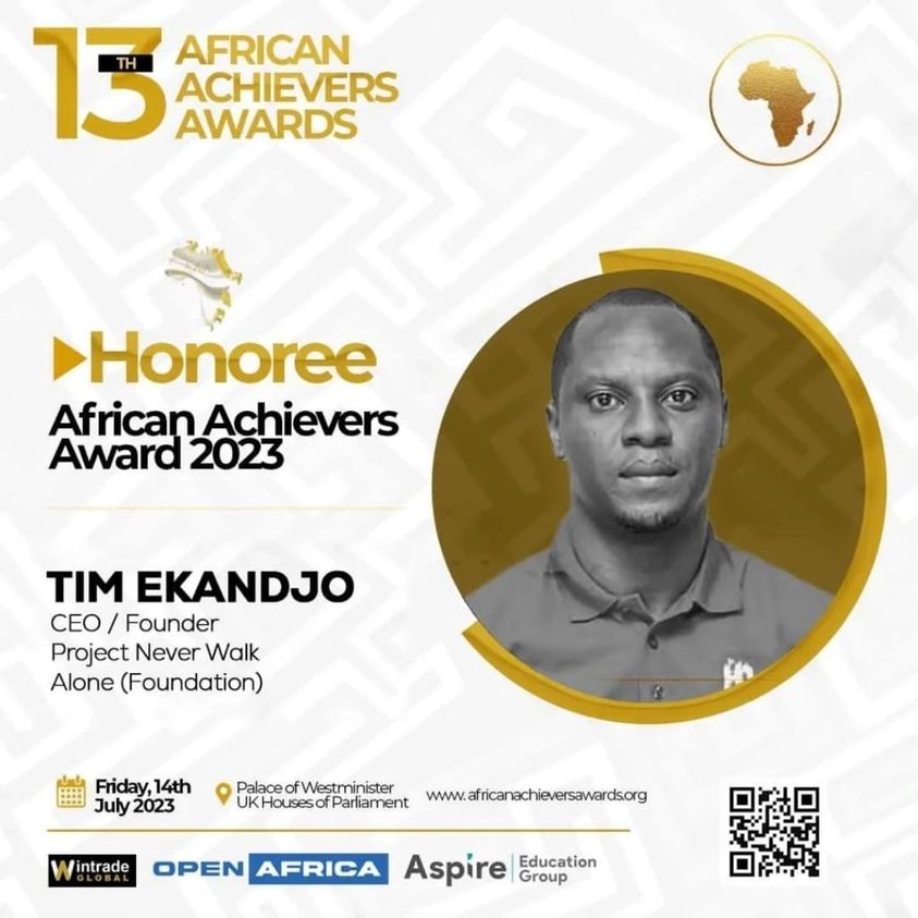 First International Recognition From The African Achievers Awards.